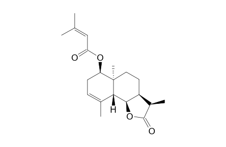 1-BETA-SENECIOYLOXY-5-BETA-H,6-ALPHA-H,7-ALPHA-H,11-ALPHA-H-10-ALPHA-METHYL-EUDESM-3-EN-6,12-OLIDE