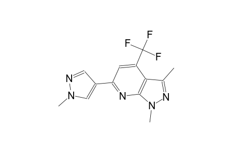 1,3-dimethyl-6-(1-methyl-1H-pyrazol-4-yl)-4-(trifluoromethyl)-1H-pyrazolo[3,4-b]pyridine