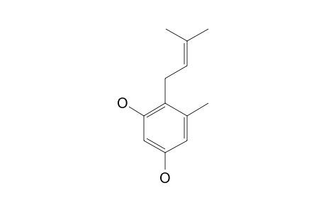 1,3-DIHYDROXY-5-METHYL-4-(3-METHYL-2-BUTEN-1-YL)-BENZENE