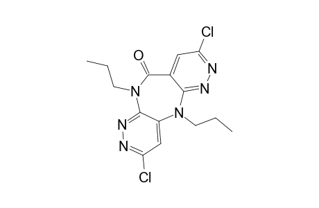 3,8-DICHLORO-5,11-DIHYDRO-5,11-DIPROPYLDIPYRIDAZINO-[3,4-B:3',4'-E]-[1,4]-DIAZEPIN-10-ONE