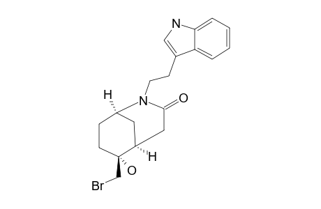 2-[3-(INDOLYL)-ETHYL]-6-BROMOMETHYL-6-HYDROXY-2-AZABICYCLO-[3.3.1]-NONAN-3-ONE