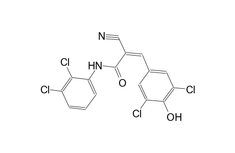 (2Z)-2-cyano-3-(3,5-dichloro-4-hydroxyphenyl)-N-(2,3-dichlorophenyl)-2-propenamide