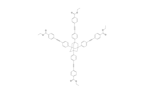 TETRAETHYL-4,4',4'',4'''-[[ADAMANTANE-1,3,5,7-TETRAYL-TETRAKIS-(PHENYLENE-4,1-DIYL)]-TETRAKIS-(ETHYNE-2,1-DIYL)]-TETRABENZOATE