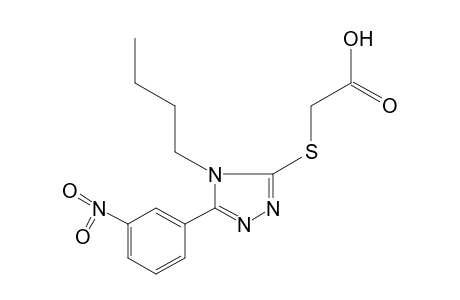 {[4-BUTYL-5-(m-NITROPHENYL)-4H-1,2,4-TRIAZOL-3-YL]THIO}ACETIC ACID