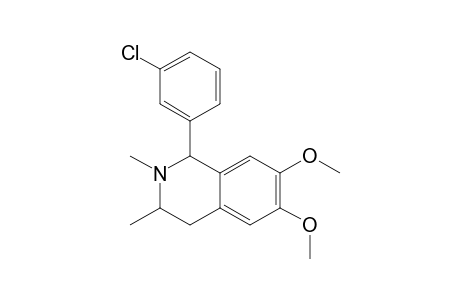 TRANS-1-(3-CHLOROPHENYL)-6,7-DIMETHOXY-2,3-DIMETHYL-1,2,3,4-TETRAHYDROISOQUINOLINE