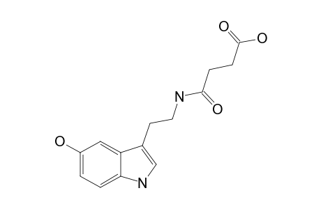 BUFOBUTANOIC-ACID;4-[[2-(5-HYDROXY-1H-3-INDOLYL)-ETHYL]-AMINO]-4-OXOBUTANOIC-ACID