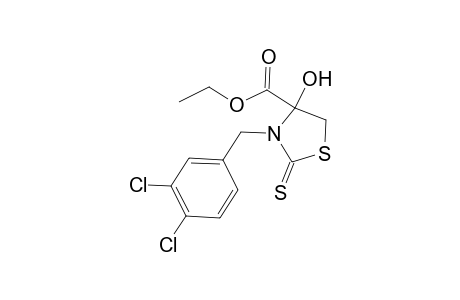 Ethyl 3-(3,4-dichlorobenzyl)-4-hydroxy-2-thioxothiazolidine-4-carboxylate