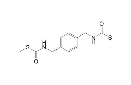 N-[4-[[(methylthio)carbonylamino]methyl]benzyl]thiocarbamic acid S-methyl ester