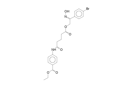 2-(4-Bromophenyl)-2-(hydroxyimino)ethyl 4'-(ethoxycarbonyl)glutaranilate