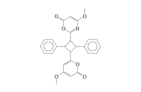 Cyclobutane, 1-(4-methoxy-6-oxo-6H-1,3-oxazine-2-yl)-3-(4-methoxy-2-oxo-2H-pyran-6-yl)-2,4-diphenyl-