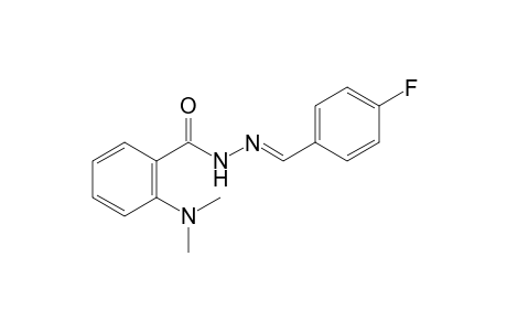 N,N-dimethylanthranilic acid, (p-fluorobenzylidene)hydrazide