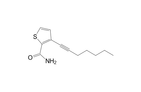 3-(Hept-1-ynyl)thiophene-2-carboxamide