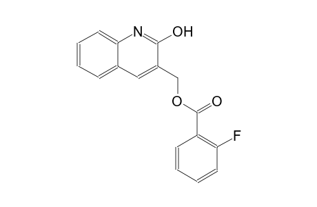 (2-hydroxy-3-quinolinyl)methyl 2-fluorobenzoate