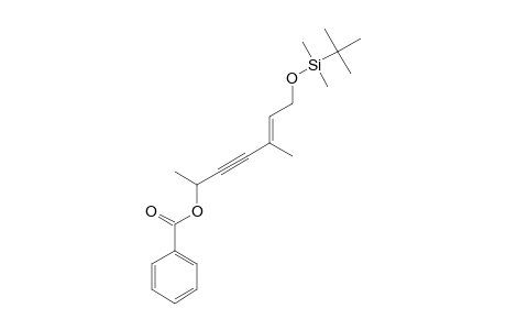 (4E)-6-[(TERT.-BUTYLDIMETHYLSILYL)-OXY]-1,4-DIMETHYLHEX-4-EN-2-YNYL-BENZOATE