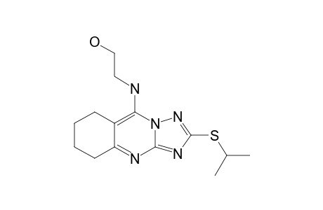 5-(2-HYDROXYETHYLAMINO)-2-(1-METHYLETHYLTHIO)-6,7,8,9-TETRAHYDRO-1,2,4-TRIAZOLO-[5,1-B]-QUINAZOLINE