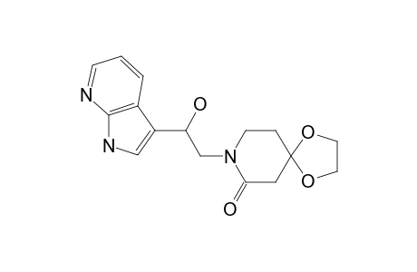 1-[2-(1H-PYRROLO-[2.3-B]-PYRIDIN-3-YL)-2-HYDROXYETHYL]-2-PIPERIDONE-4-ETHYLENE_KETAL