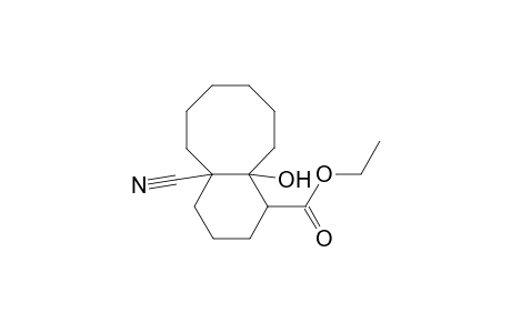 Ethyl 1-cyano-8-hydroxybicyclo[6.4.0]dodecane-9-carboxylate