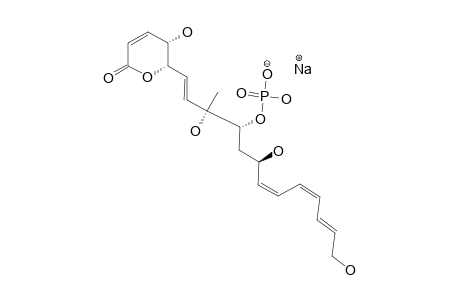 #1A;(1E,3R,4R,6R,7Z,9Z,11E,5'S,6'S)-1-(5',6'-DIHYDRO-5'-HYDROXY-2'-OXO-2H-PYRAN-6'-YL)-3,6,13-TRIHYDROXY-3-METHYL-1,7,9,11-TRIDECATETRAEN-4-YL-SODIUM-PHOSPHATE