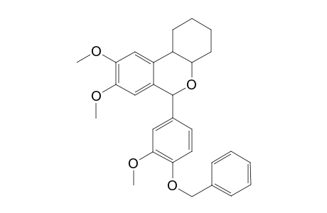 1H-Dibenzo[b,d]pyran, 2,3,4,4a,6,10b-hexahydro-8,9-dimethoxy-6-[3-methoxy-4-(phenylmethoxy)phenyl]-