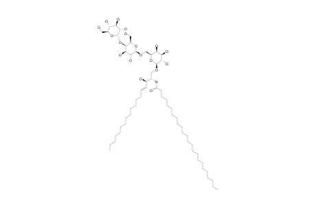 N-TETRACOSANOYL-1-O-[ALPHA-D-GLUCOPYRANOSYL-(1->4)-BETA-D-GALACTOPYRANOSYL-(1->6)-BETA-D-GALACTOPYRANOSYL]-4E-OCTADECASPHINGENINE