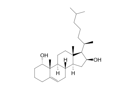 Cholest-5-ene-1,16-diol, (1.alpha.,16.beta.)-