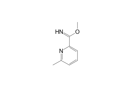 2-Pyridinecarboximidic acid, 6-methyl-, methyl ester