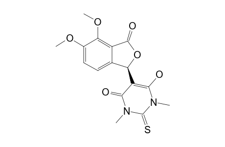 1,3-DIMETHYL-5-(4',5'-DIMETHOXY-3'-OXO-1',3'-DIHYDROISOBENZOFURAN-1'-YL)-2-THIOBARBITURIC_ACID;ENOL-FORM