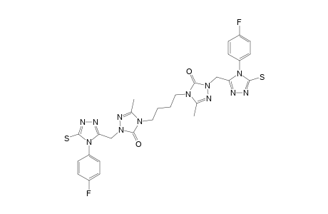 4,4'-(BUTANE-1,4-DIYL)-BIS-[2-[[4-(4-FLUOROPHENYL)-5-MERCAPTO-4H-1,2,4-TRIAZOLE-3-YL]-METHYL]-5-METHYL-2H-1,2,4-TRIAZOLE-3(4H)-ONE]