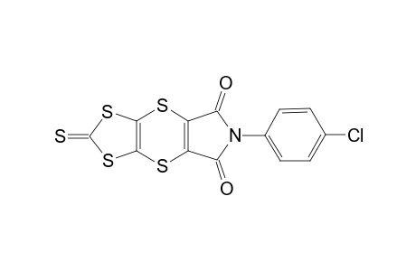 6-(p-Chlorophenyl)-2-thioxo-6H-[1,3]dithiolo[4',5':5,6]dithino[2,3-c][1,4]pyrrole-5,7-dione