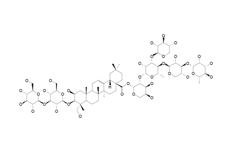 AMOLE-F;3-O-[BETA-D-GLUCOPYRANOSYL-(1->3)-BETA-D-GLUCOPYRANOSYL]-28-O-(ALPHA-L-RHAMNOPYRANOSYL-(1->3)-BETA-D-XYLOPYRANOSYL-(1->4)-[BETA-D-XYLOPYRANOSYL-