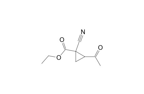 Cyclopropanecarboxylic acid, 2-acetyl-1-cyano-, ethyl ester