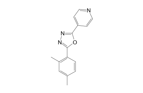 2-(4-PYRIDYL)-5-(2,4-DIMETHYLPHENYL)-1,3,4-OXADIAZOLE