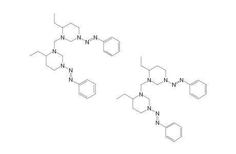 4-ETHYL-3-[[6-ETHYL-3-[2-PHENYL-1-DIAZENYL]-HEXAHYDRO-1-PYRIMIDINYL]-METHYL]-1-[2-PHENYL-1-DIAZENYL]-HEXAHYDROPYRIMIDINE