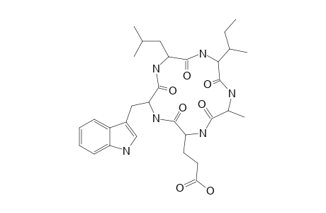 WS-7338-B;CYCLO-(-D-ALLO-ILE-L-LEU-D-TRP-D-GLU-L-ALA-)