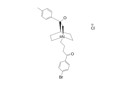 3-PARA-METHYLPHENYL-3-HYDROXY-N-(4'-PARA-BrOMOPHENYL-4'-OXOBUTYL)-QUINUClIDINIUM_CHLORIDE