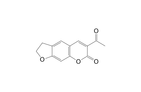 alpha-ACETYL-2,3-DIHYDRO-6-HYDROXY-5-BENZOFURANACRYLIC ACID, delta-LACTONE