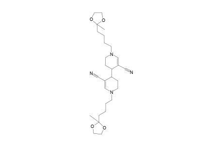 4,4''-BIS-{N-[5',5'-(ETHYLENEDIOXY)-HEXYL-1,4,5,6-TETRAHYDRONICOTINONITRILE}