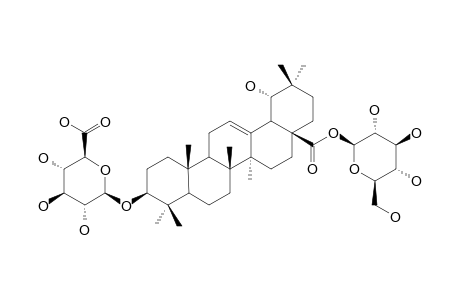 ILEXOSIDE-XXXI;3-O-BETA-[GLUCURONOPYRANOSYL]-SIARESINOLIC-ACID-28-O-[GLUCOPYRANOSYL]-ESTER