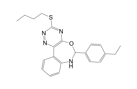 3-(butylsulfanyl)-6-(4-ethylphenyl)-6,7-dihydro[1,2,4]triazino[5,6-d][3,1]benzoxazepine