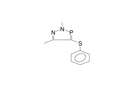 2,5-DIMETHYL-4-PHENYLTHIO-1,2,3-DIAZAPHOSPHOLE