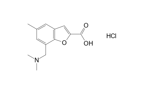 7-[(dimethylamino)methyl]-5-methyl-2-benzofurancarboxylic acid, hydrochloride