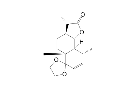 (11S)-1,1-(ETHYLENEDIOXY)-EUDESM-2-ENO-13,6-ALPHA-LACTONE