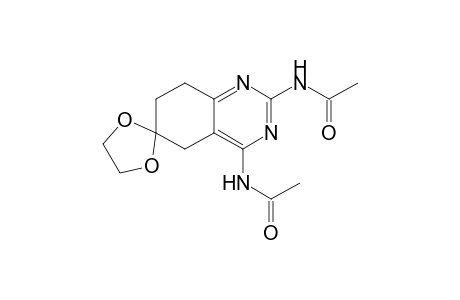 N-(2'-acetamido-4'-spiro[1,3-dioxolane-2,6'-7,8-dihydro-5H-quinazoline]yl)acetamide