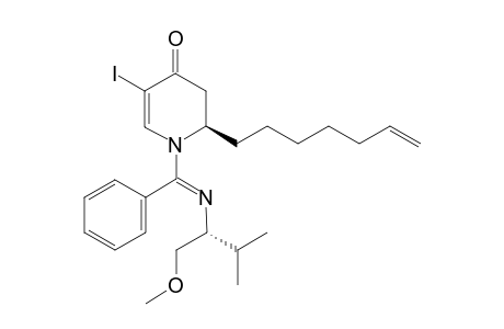 (2R)-2-HEPT-6-ENYL-5-IODO-1-[(E)-[[(1S)-1-(METHOXYMETHYL)-2-METHYLPROPYL]-IMINO]-(PHENYL)-METHYL]-2,3-DIHYDROPYRIDIN-4(1H)-ONE