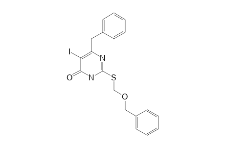 2-(BENZYLOXYMETHYLTHIO)-5-IODINE-6-BENZYL-URACIL