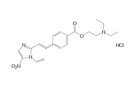 p-[2-(5-nitro-1-vinylimidazol-2-yl)vinyl]benzoic acid, 2-(diethylamino)ethyl ester, monohydrochloride