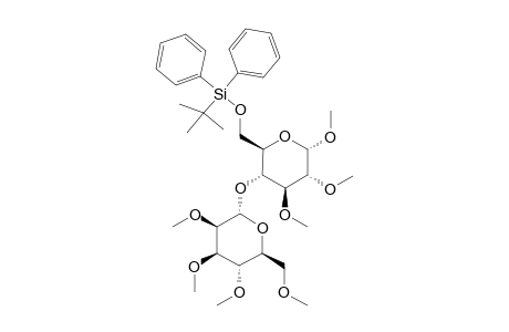 METHYL-2,3,4,6-TETRA-O-METHYL-ALPHA-D-MANNOPYRANOSYL-(1->4)-6-O-(TERT.-BUTYLDIPHENYLSILYL)-2,3-DI-O-METHYL-ALPHA-D-GLUCOPYRANOSIDE