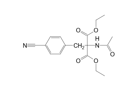 2-Acetamido-2-(4-cyano-benzyl)-malonic acid, diethyl ester