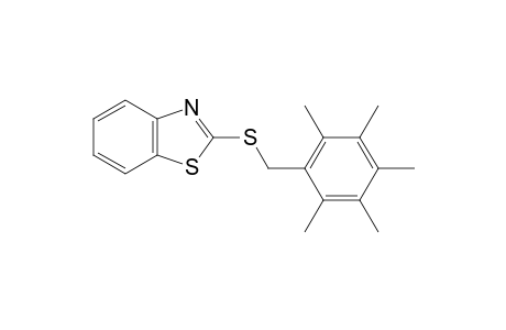 2-[(2,3,4,5,6-pentamethylbenzyl)thio] benzothiazole