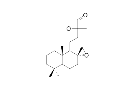 8-ALPHA,17-EPOXY-13-HYDROXY-15-NORLABDAN-14-AL